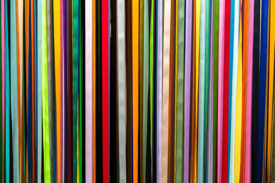 vertical stripes in varying colours