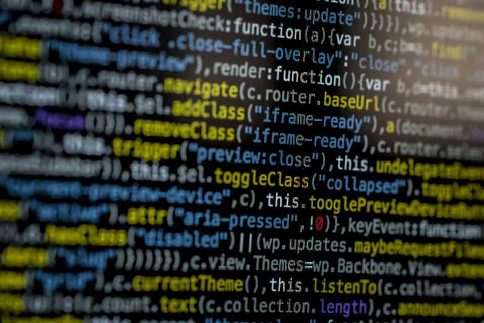 Marked up javascript code